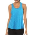 thumbnail image 1 of WTXUE Tank Tops Sleeveless, Scoop Neck Mesh Tank Top Women Racerback Shirts Racerback Tank Yoga Clothes Workout's Blouse Patchwork, Activewear for Women Blue/Patchwork XXL, 1 of 6