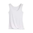 thumbnail image 1 of WTXUE Tank Tops, Womens Tank Tops Sleeveless Scoop Neck Loose Fit Summer Clothes, Women, White 4XL, 1 of 10