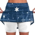 thumbnail image 1 of WTXUE Tennis Skirt, Women's High Waist Workout Skorts with Shorts Underneath Athletic Running Skirt Skorts for Woman Pickleball Skirts for Women (Dark Blue, 3XL), 1 of 5