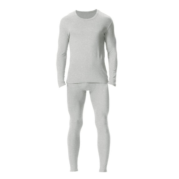 WTXUE Thermal Underwear Set Lined Long Thermal Underwear Base Layer Set for Cold Winter Relaxed Fit Pant Suits (Men's) Size 3XL