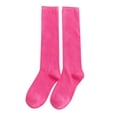 thumbnail image 1 of WTXUE Thigh High Stockings, 3-Pack, Warm Christmas Fashion Windproof Printing Mid Tube Socks Long Tube Cotton, Hot Pink, 1 of 6