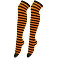 thumbnail image 1 of WTXUE Thigh-High Stockings, Socks for Women Knee High Christmas Long Stockings over Knee Socks Christmas Socks Knee High Long Striped Thigh High Stockings Orange, 1 of 7
