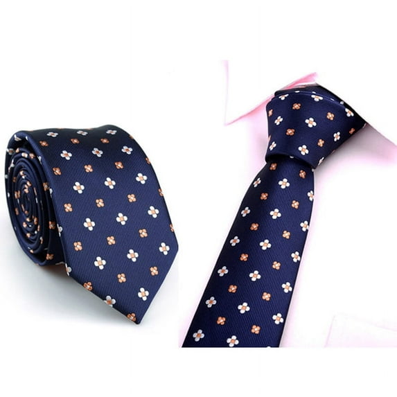 WTXUE Tie, Casual Neck Solid Necktie Party Wedding Mens Slim Tie Plain Tie, 2# D, One Size