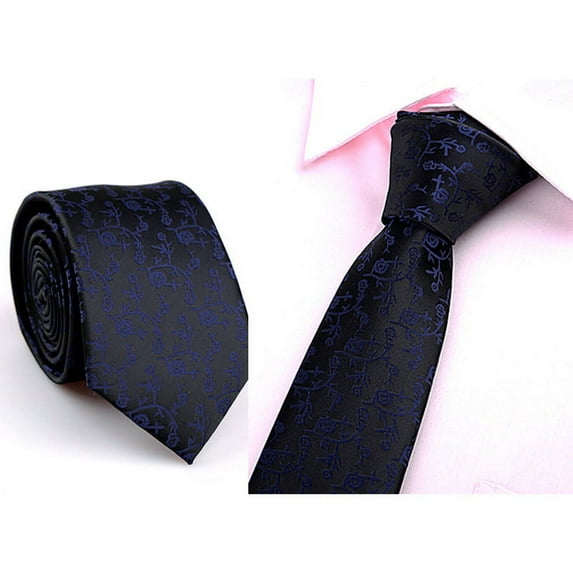 WTXUE Tie, Casual Neck Solid Necktie Party Wedding Mens Slim Tie Plain Tie, 2# J, One Size