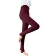 thumbnail image 1 of WTXUE Tights, Pantyhose for Women Stirrup Tights Womens Winter Leggings Warm Foot Pantyhose Bare Leg Artifact Control Top Pantyhose for Women Warm Tights for Women Winered, 1 of 8