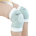 thumbnail image 1 of WTXUE Toddler Socks, Baby Crawling Anti-Slip Knee Compression Sleeve Unisex Kneecap Coverage, Green, 1 of 1