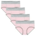 thumbnail image 1 of WTXUE Underwear Women Pack | Bikini Underwear Color Women Patchwork Underpants Briefs Solid | Ladies Panties 4-Pack XL, 1 of 9