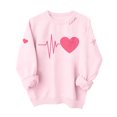 thumbnail image 1 of WTXUE Valentine Sweatshirt for Women Love Heart Graphic Sweatshirts Oversized Trendy Crewneck Pullover Comfortable Long Sleeve Shirts Fashion Casual Holiday Tops Dark Blue L, 1 of 7