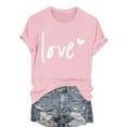 thumbnail image 1 of WTXUE Valentine's Day Shirt for Men Love Heart Printed Shirts Graphic Tees Crewneck Short Sleeve Tops Running Tops Lightweight Breathable Workout Tops Oversized Tshirts Fashion Tops Light Pink S, 1 of 7