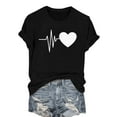 thumbnail image 1 of WTXUE Valentines Tshirts Love Heart Printed Shirts Graphic Tees Crewneck Short Sleeve Tops Business Casual Tops Dressy Casual Beach Tops Dressy Casual Tops Vacation Tops Trendy Tops Light Ashy Xxl, 1 of 7