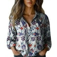 thumbnail image 1 of WTXUE Vintage Boho Retro Floral Print Tops Button Down Shirts Loose Fit Lightweight Vintage Casual Long Sleeve Oversized Top Tees Vintage Casual Long Sleeve Oversized Top Tees Sky Blue Xxl, 1 of 3