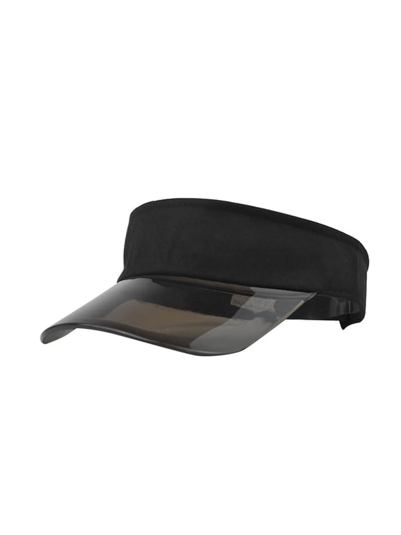Visor, Sun Color Cap Transparent Fashion Baseball Solid Women Baseball Caps, Black, One Size