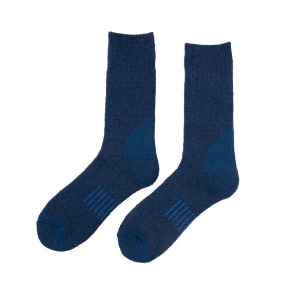 WTXUE Warm Socks, Men's Socks Wicking Sweat Breathable Casual Sports Mid Tube Socks, 3# Blue