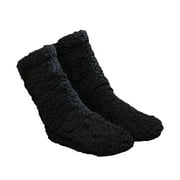 WTXUE Warm Socks, Winter Socks 2023 Women Thick Super Warm for Winter Home Fuzzy Socks Super Soft Comfort of Coral Fleece Slipper Socks, Black