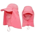 thumbnail image 1 of WTXUE Wide Brim Sun Hat Beach Hats Fishing Hiking Caps with Face Neck Cover Upf 50+ Outdoor Sportswear Accessories Wide Brim Hat Sun Hats for Women Uv Protection Summer Hats Watermelon Red One Size, 1 of 3