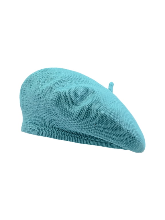 Winter Hats for Women, Tam O'shanter Hat Lady Beret Autumn Winter Lightweight Breathable Fashion Solid Color Bonnet, Berets for Women, Sky Blue, M