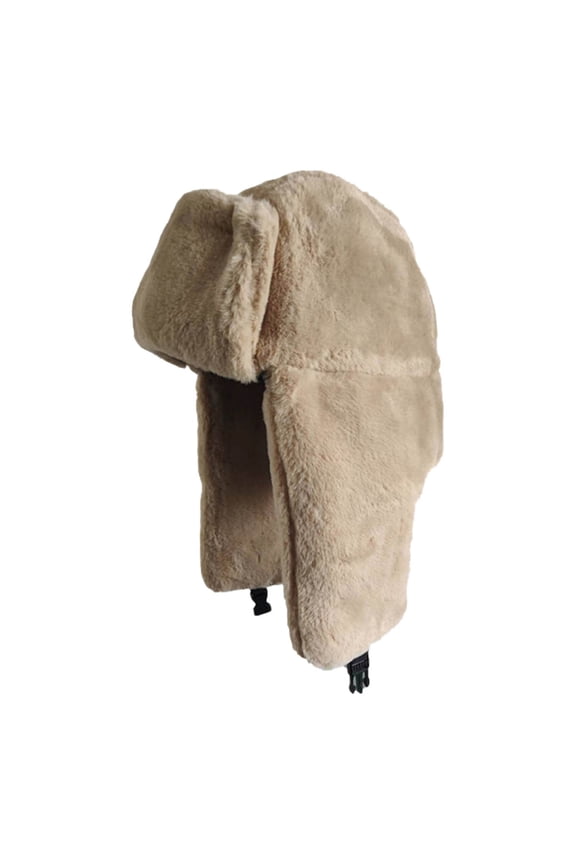 Winter Hats for Women, Ushanka Hat Hats Autumn Winter Women'S Versatile Solid Warm Ear Hat Thickened Northeast Cold Proof Hat Lei Feng Hat, Khaki