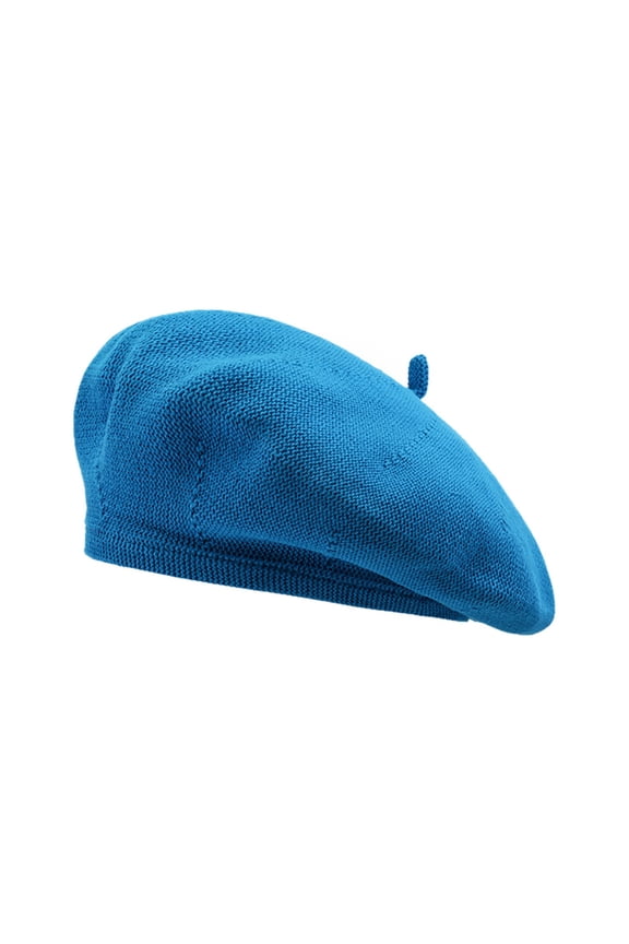Winter Hats for Women, Tam O'shanter Hat Lady Beret Autumn Winter Lightweight Breathable Fashion Solid Color Bonnet, Berets for Women, Blue, M