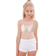 WTXUE Women Bras Bandeau Wirefree Big Bra Cami Cropped Training Light Underclothes Sports Student Girls Vest for Teens Bras Padded Teenager Underwear bras | 1 Piece