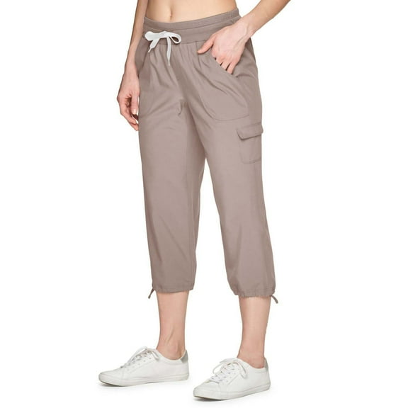 WTXUE Women'S Pants, Slacks Active Women's Relaxed Lightweight Woven Cargo Capri Pant, Pantalones De Mujer, Khaki