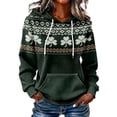 thumbnail image 1 of WTXUE Women's St. Day Waffle Hooded Sweatshirt with Pocket Clover Irish Sweatshirts Funny Shamrock Clover Print Hoodie Clover Sweatshirts Irish Hoodie St. Patrick's Day Sweatshirts Mint Green Xxl, 1 of 4