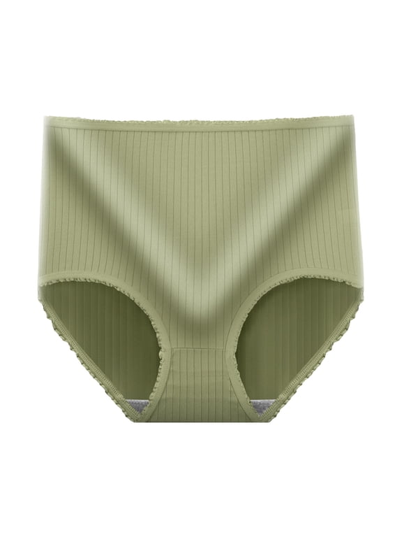 Womens Panties | High Waist Shapewear Tummy Control Bladder Control Underwear Womens High Waist Seamless Ladies Stretch Full Coverage Briefs Absorbent Green L