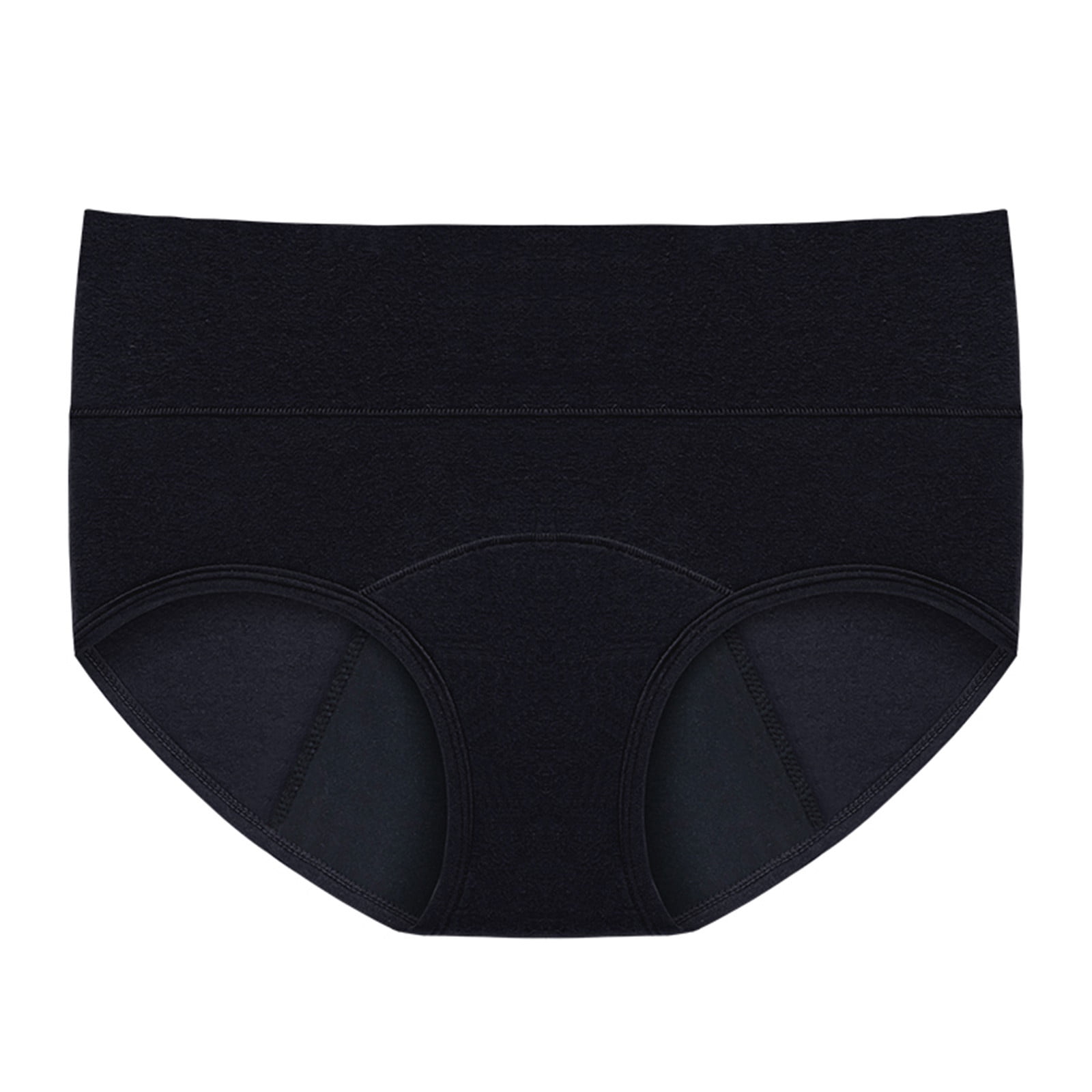 WTXUE Womens Panties Postpartum Period Panties Incontinence Underwear for Women High Waist Leakproof for Women Plus Size Leak Proof Menstrual Pants Ladies Underwear Panties Black XXL