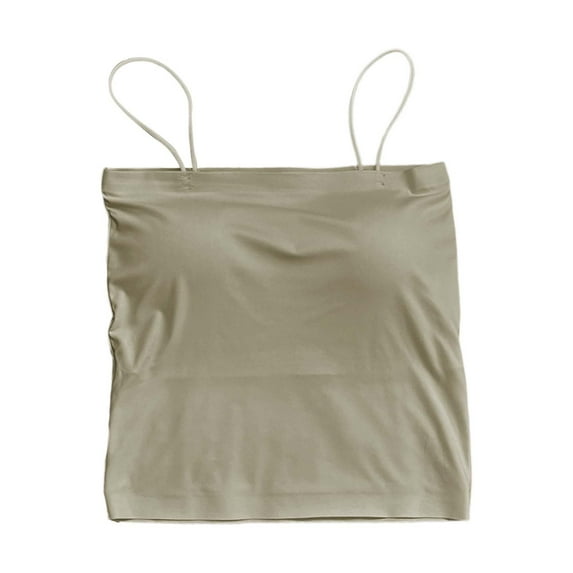 WTXUE Womens Summer Tops, Tank Tops Women with Built in Bra Spaghetti Strap Tanks for Strapless Sleeveless Sleeveless Built-in Bra Leisure Camisole