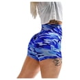thumbnail image 1 of WTXUE Yoga Pants Women, Gym Shorts Compression Shorts Bike Yoga Capris Leggings Women Slip Pants, Workout Shorts Camo Shorts Women, Blue, 1 of 1