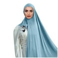 thumbnail image 1 of WTXUE scarf for women, Muslim Head Scarf Solid Color Long Scarf Wrap Scarves Cotton Scarf for Women Fashion, Turban, headwraps for women, N, 1 of 4