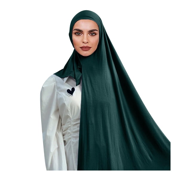 WTXUE scarf for women, Muslim Head Scarf Solid Color Long Scarf Wrap Scarves Cotton Scarf for Women Fashion, Turban, headwraps for women, U