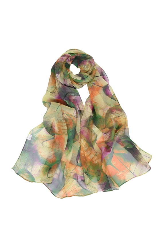 scarf for women, Scarfs for Women Lightweight Print Floral Pattern Scarf Shawl Fashion Scarves Shawls and Wraps for Spring, 2# Green