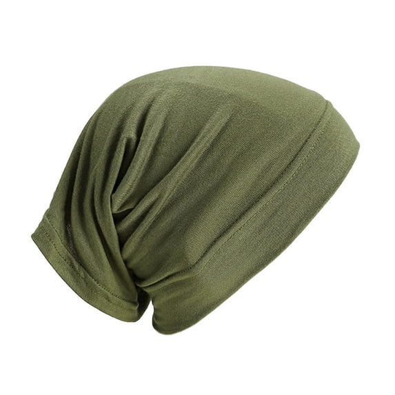 WTXUE silk bonnet, Slip On Pre Tied Head Scarves Women Headwear Turban Caps Head Wrap Headscarf for Women Girls Cap, M