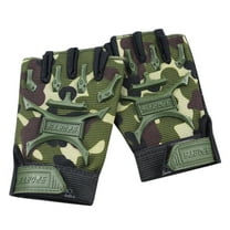 WTXUE ski gloves, Children Sport Gloves for Training Gloves with Wrist Support for Fitness, Army Green, M