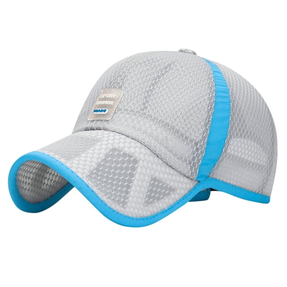 WTXUE trucker hat, Youth Trucker Cap with Adjustable Snapback Unisex Kids Breathable Baseball Cap Hat, B