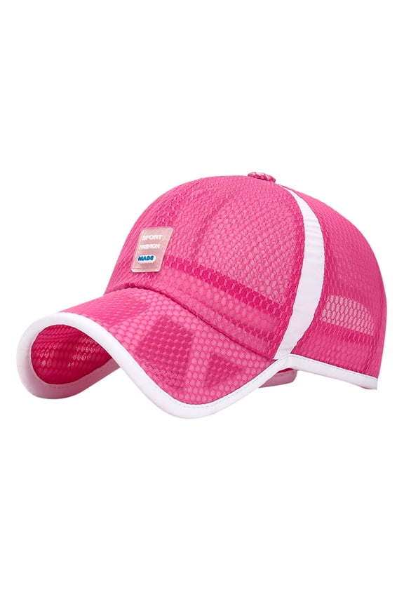trucker hat, Youth Trucker Cap with Adjustable Snapback Unisex Kids Breathable Baseball Cap Hat, D