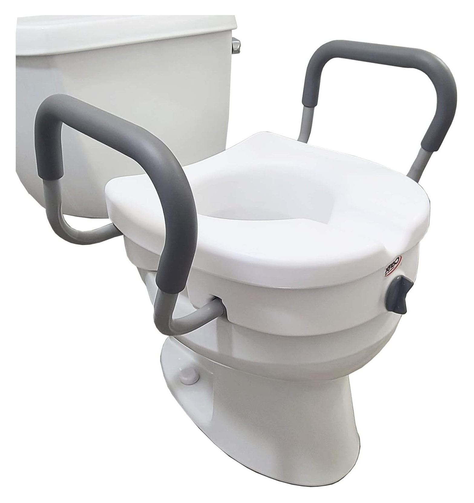 WTYCB E Z Lock Raised Toilet Seat With Handles 5