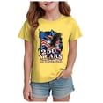 thumbnail image 1 of WUANDIXFA 250th Anniversary Shirt for Kids Vintage American Flag Independence Day 250 Anniversary Shirt Unisex (Yellow, 11-12 Years), 1 of 5