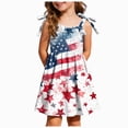 thumbnail image 1 of WUANDIXFA 4th of July Dress Toddlers 1T 2T 3T 4T 5T 6T Comfortable Breathable and Stylish Independence Day Printed for Girls,Wine,3-4 Years, 1 of 6