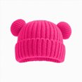 thumbnail image 1 of WUANDIXFA Baby Beanies Newborn Baby Hats Bear Ears Preemie Caps Baby Boy Girl Infant Hospital Beanie,Hot Pink,1-10 Years, 1 of 5