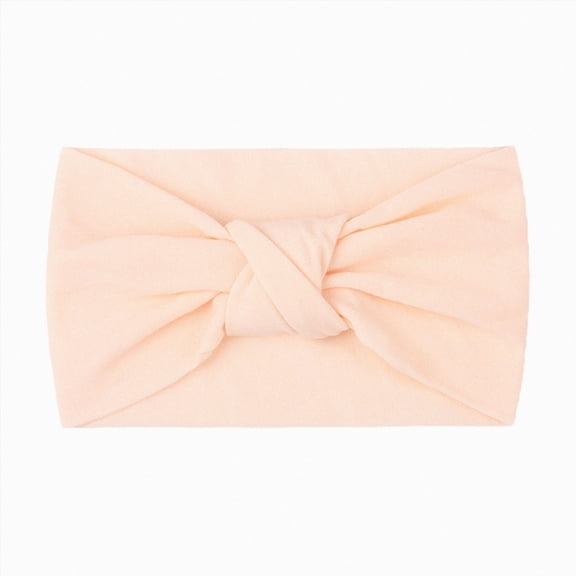 WUANDIXFA Baby Bow Headbands Kids Newborn Girls Baby Solid Headband Hair Band Knotted Accessories Headwears,P,One Size