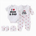 thumbnail image 1 of WUANDIXFA Baby Boy Clothes Newborn Baby Layette Gift Set for Boys 5 Piece New Born Boy Gift Set, Baby Clothes Newborn Must Haves,White,0-3 Months, 1 of 4