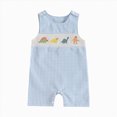 thumbnail image 1 of WUANDIXFA Baby Boy Rompers 3 6 9 12 18 Months Baby Boy Rompers Cotton Toddler Rompers Graphic Print Baby Clothes One-Piece Outfit,Blue,12-18 Months, 1 of 7