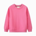 thumbnail image 1 of WUANDIXFA Baby Boy Sweatshirt, Boys Girls Slouchy Soft Fleece Crewneck Casual Sweatshirt,Pink,6-7 Years, 1 of 4