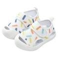 thumbnail image 1 of WUANDIXFA Baby Boy Water Shoes Baby Boys Girls Athletic Sports Sandals Breathable Rubber Sole Beach Water Shoes for Toddler Size US 7,White, 1 of 7