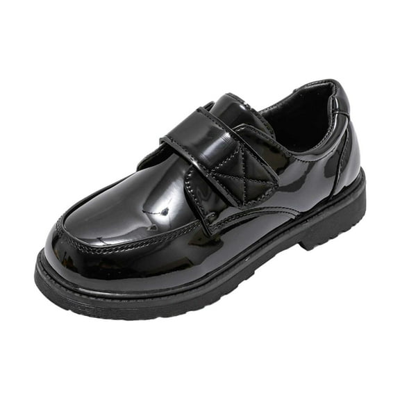 WUANDIXFA Baby Dress Shoes Baby Boy Dress Shoes Boy's Classic Oxfords Dress Shoes Dress Shoes for Toddler Boys Black,4.5