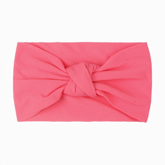WUANDIXFA Baby Flower Headband Kids Newborn Girls Baby Solid Headband Hair Band Knotted Accessories Headwears,L,One Size