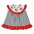 thumbnail image 1 of WUANDIXFA Baby Girl Dresses Baby Girls 4th of July Dress USA Dresses American Flag Dress Independence Day Patriotic Outfit 18-24 Months,Red, 1 of 5