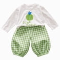 thumbnail image 1 of WUANDIXFA Baby Girl Fall Clothes Toddler Sweatsuit Outfit 1T 2T 3T 4T 5T 6T Floral Print Sweatshirt Long Sleeve Shirt Top Pants Clothing,Green,3-4 Years, 1 of 2