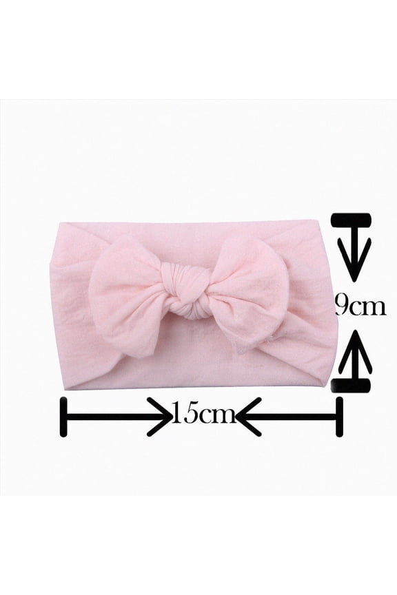 Baby Girl Headband Soft Wide Turban Baby Headbands Hair Bow Headwraps for Baby Girls Infants Newborn,Gray,One Size